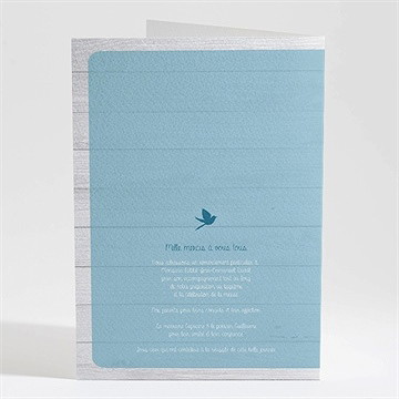 Livret de messe baptême noeud et croix - Dos du livret