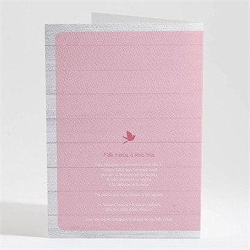 Livret de messe baptême jolie composition - Dos du livret