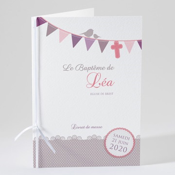 Livret de messe baptême rondeur et douceur !