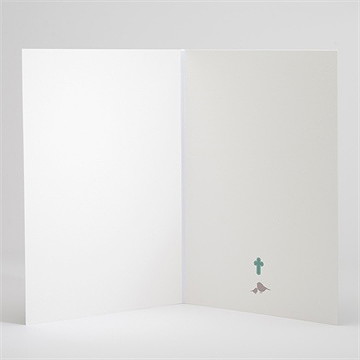 Livret de messe baptême colombe et banderoles - Intérieur du livret