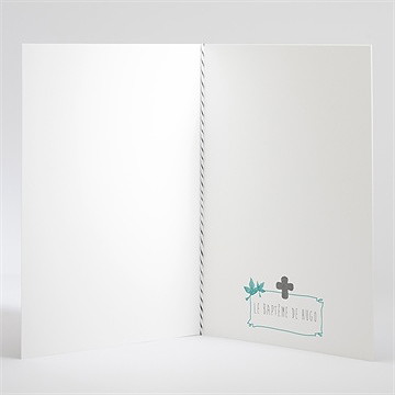 Livret de messe baptême découpe originale - Intérieur du livret