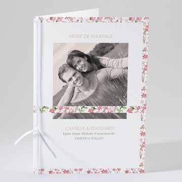 Livret de messe mariage fraicheur