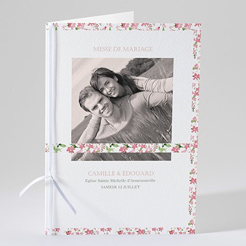 Livret de messe mariage fraicheur