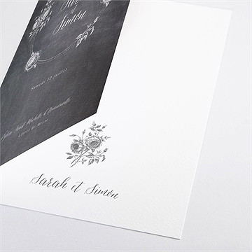 Livret de messe mariage ardoise originale - Détail du livret