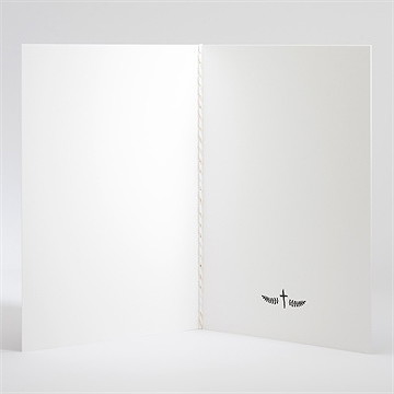 Livret de messe mariage annonce ardoisée - Intérieur du livret