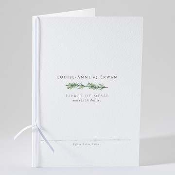 Livret de messe mariage poésie et photo