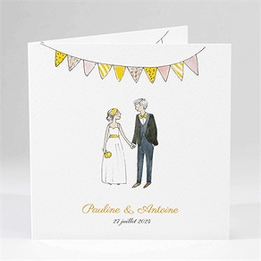 Faire-part mariage connivence