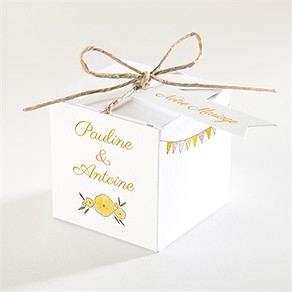 Boîte de dragées mariage connivence