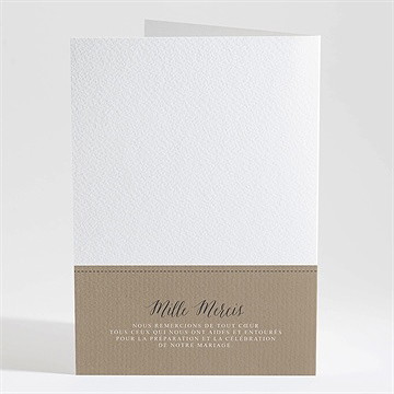 Livret de messe mariage kraft et ficelle - Dos du livret