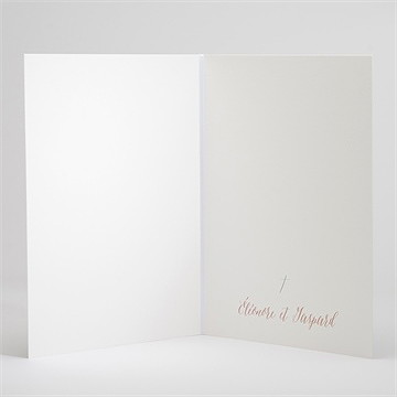 Livret de messe mariage kraft et ficelle - Intérieur du livret