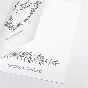 Livret de messe mariage couronne d'olivier - Détail du livret