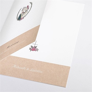 Livret de messe mariage nos 2 petits mariés - Détail du livret