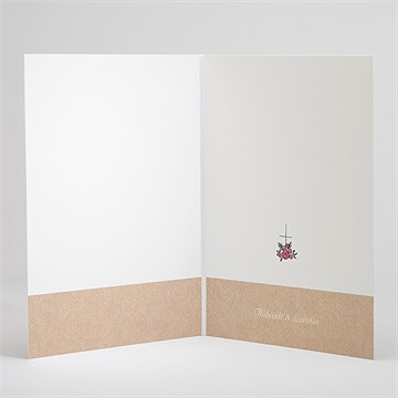 Livret de messe mariage nos 2 petits mariés - Intérieur du livret