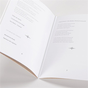 Livret de messe mariage nos 2 petits mariés - Mise en situation