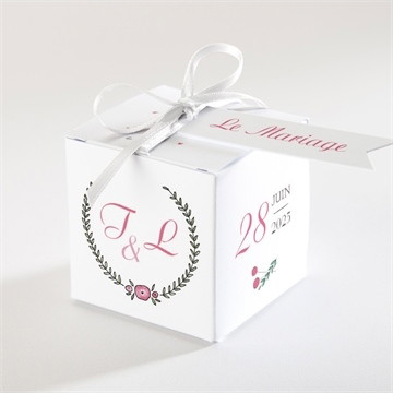 Boîte à dragées - cube