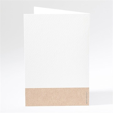 Menu mariage nos 2 petits mariés - Dos du menu