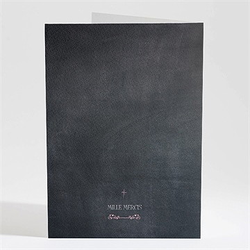 Livret de messe mariage ardoise élégante et étiquettes - Dos du livret