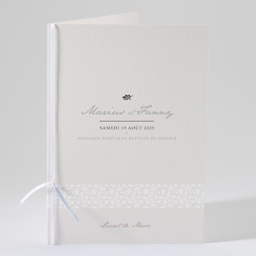 Livret de messe mariage nature raffinée