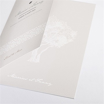 Livret de messe mariage nature raffinée - Détail du livret