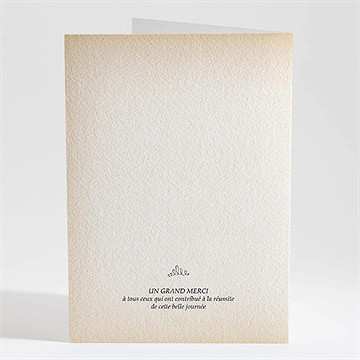 Livret de messe mariage atout coeur - Dos du livret