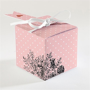 Boîte de dragées mariage atout coeur - Dos de la boîte