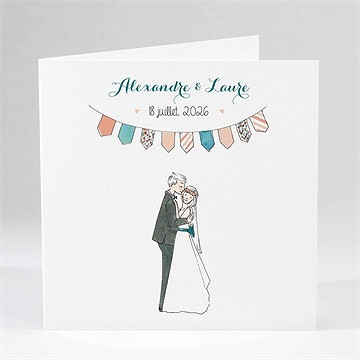 Faire-part mariage love bohème