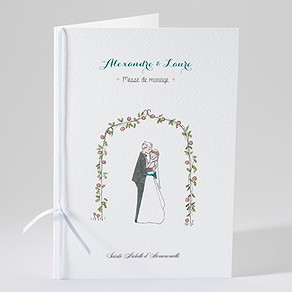 Livret de messe mariage love bohème