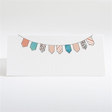 Marque-place mariage love bohème - Dos du marque-place