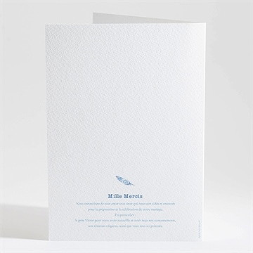 Livret de messe mariage perle d'aquarelle - Dos du livret