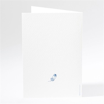 Menu mariage perle d'aquarelle - Dos du menu