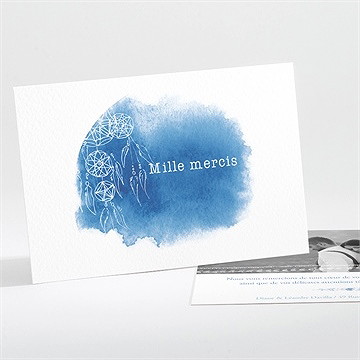 Remerciement mariage perle d'aquarelle