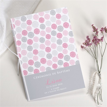 Livret de messe baptême fete des pois roses