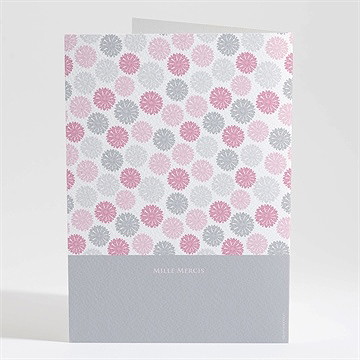 Livret de messe baptême fete des pois roses - Dos du livret