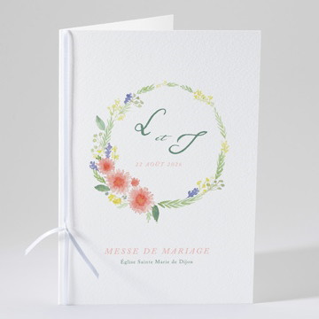 Livret de messe mariage bucolique