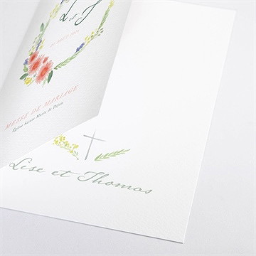 Livret de messe mariage bucolique - Détail du livret