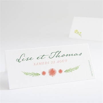 Marque-place mariage bucolique