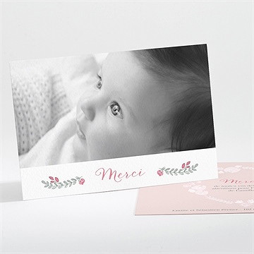 Remerciement naissance jolie couronne