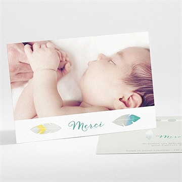 Remerciement naissance petit indien