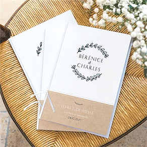 Livret de messe mariage avec programme