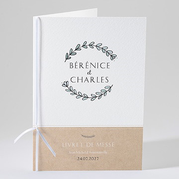 Livret de messe mariage avec programme