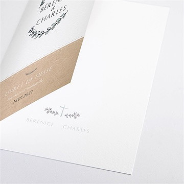 Livret de messe mariage avec programme - Détail du livret