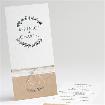 Menu mariage avec programme