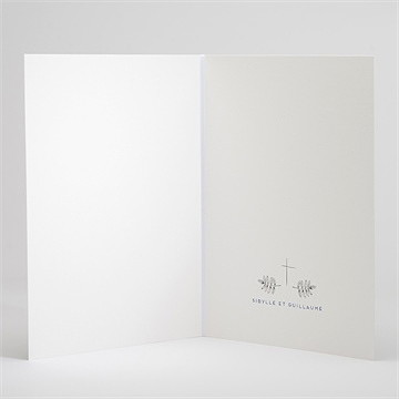 Livret de messe mariage gravure florale - Intérieur du livret