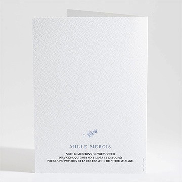 Livret de messe mariage gravure florale - Dos du livret