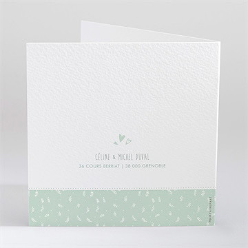 Faire-part naissance lui - Dos du faire-part