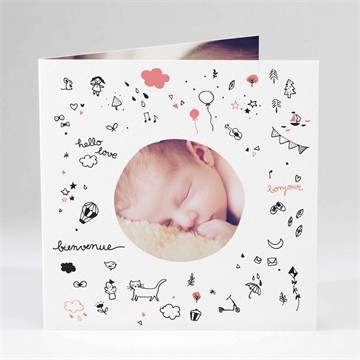 Faire-part naissance le musicien