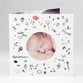 Faire-part naissance le musicien