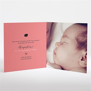 Faire-part naissance le musicien - Intérieur du faire-part