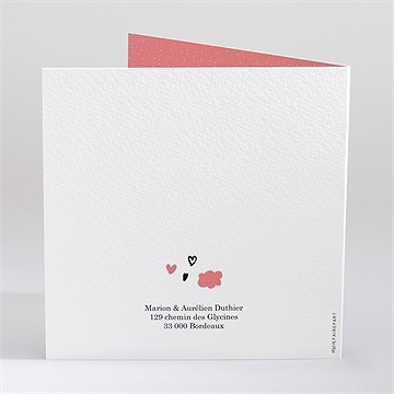 Faire-part naissance le musicien - Dos du faire-part