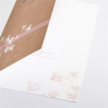 Livret de messe mariage lierre grimpant - Détail du livret